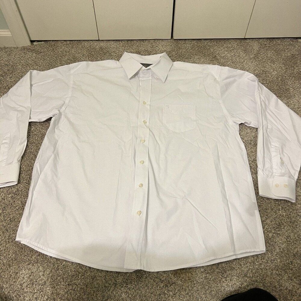 Panhandle‎ Tuf Cooper Performance Mens Button Down Shirt Size XL White